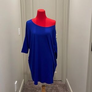 Off-shoulder Mini Tee Dress